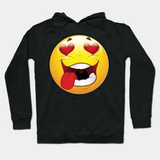 In Love Smiley Face Emoticon Hoodie